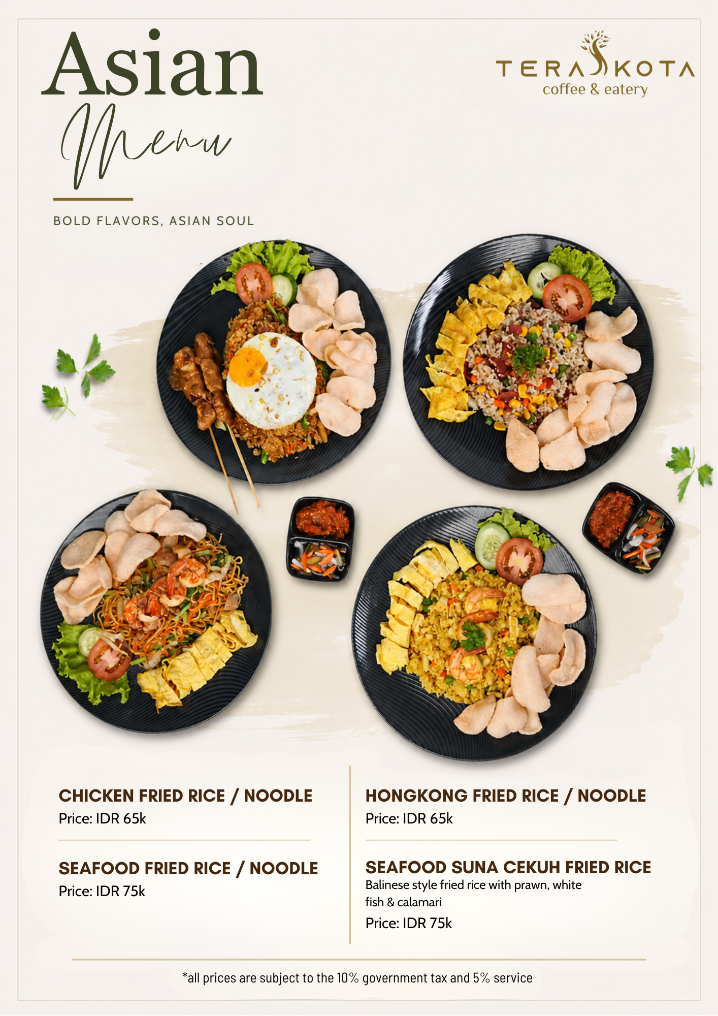 Asian Menu