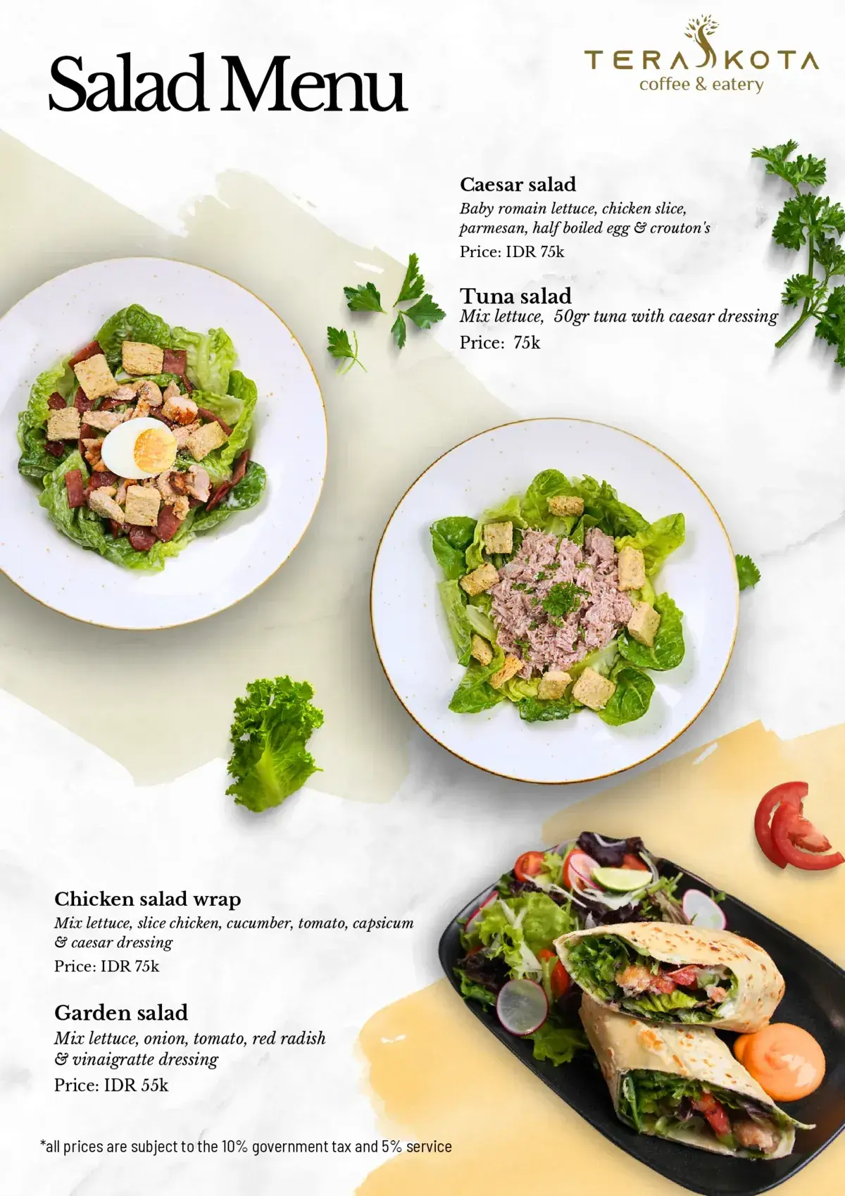 Salad Menu