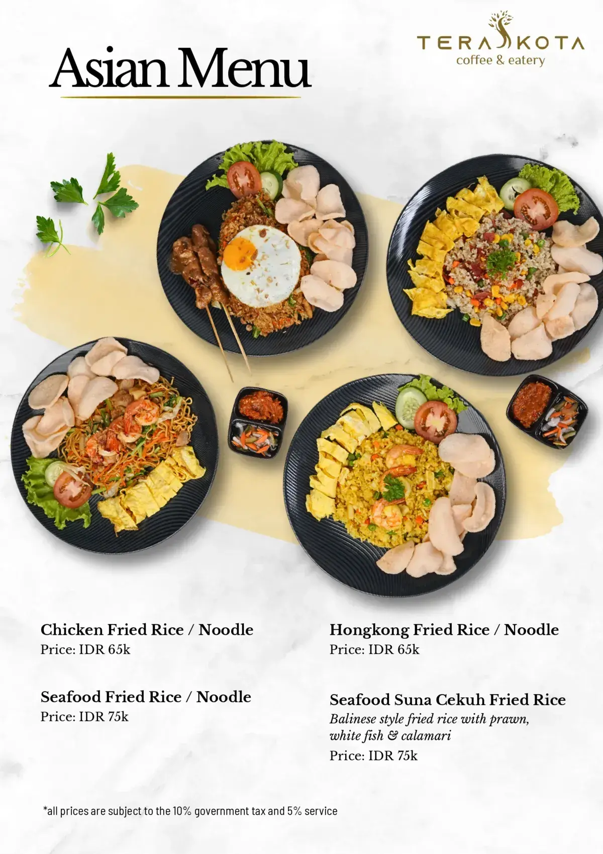 Asian Menu