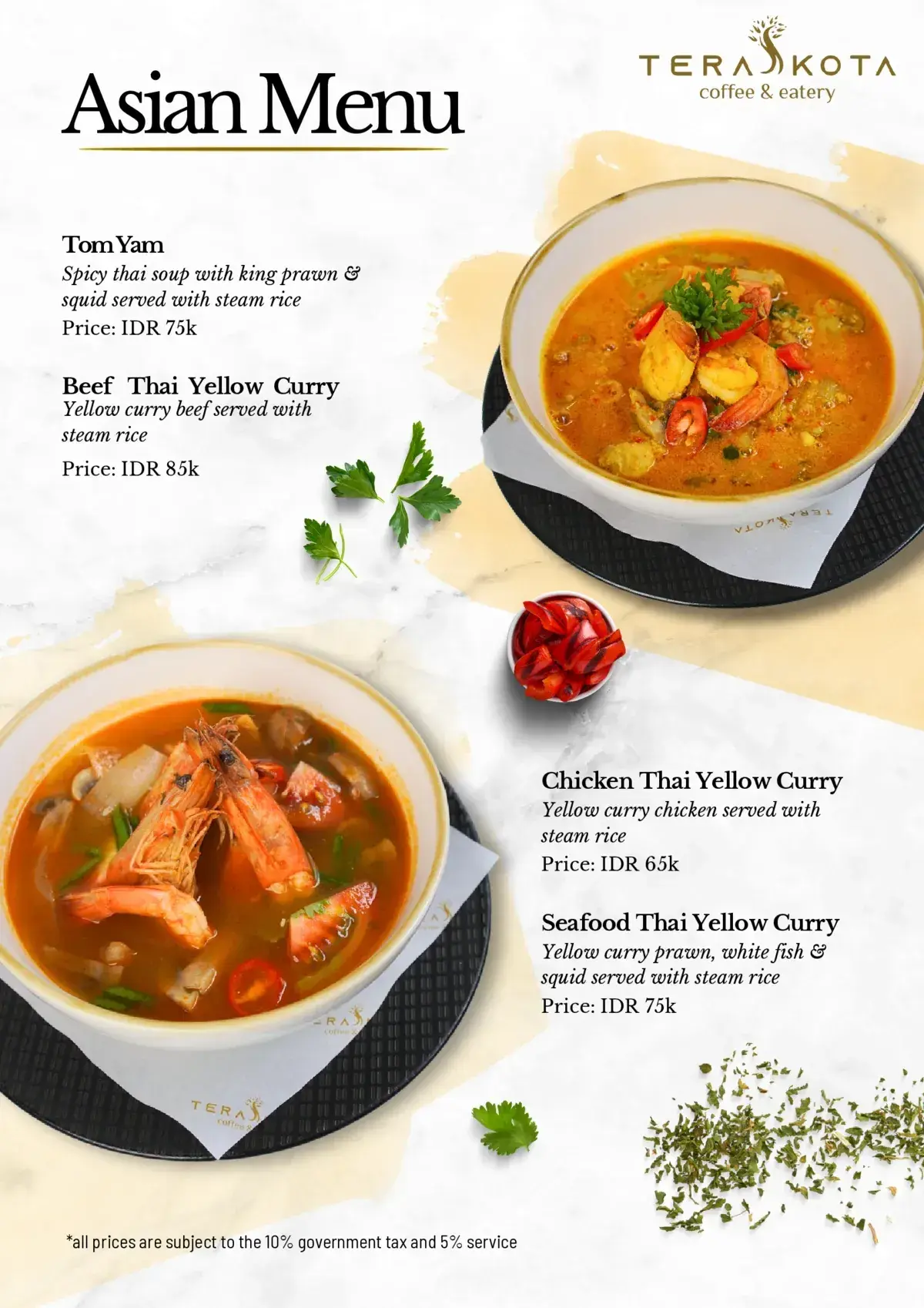 Asian Menu